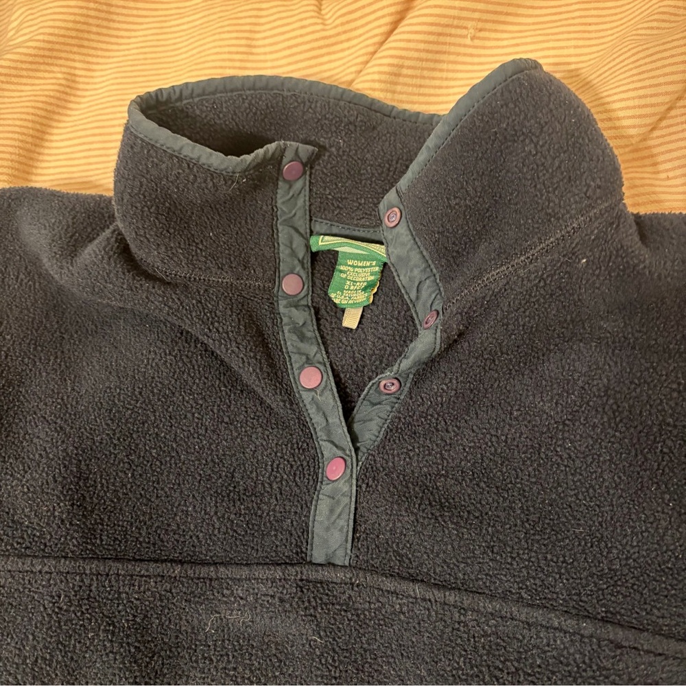 LL Bean fleece pullover